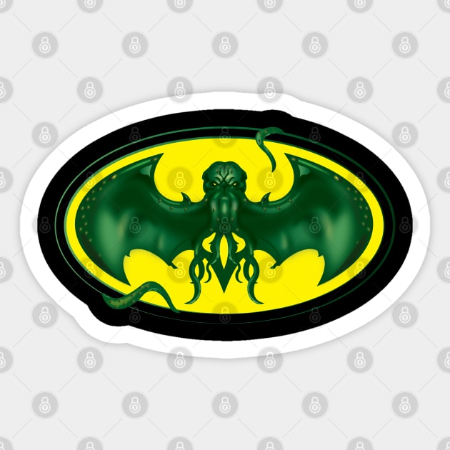 Cthulu Rises Sticker by Gimmickbydesign